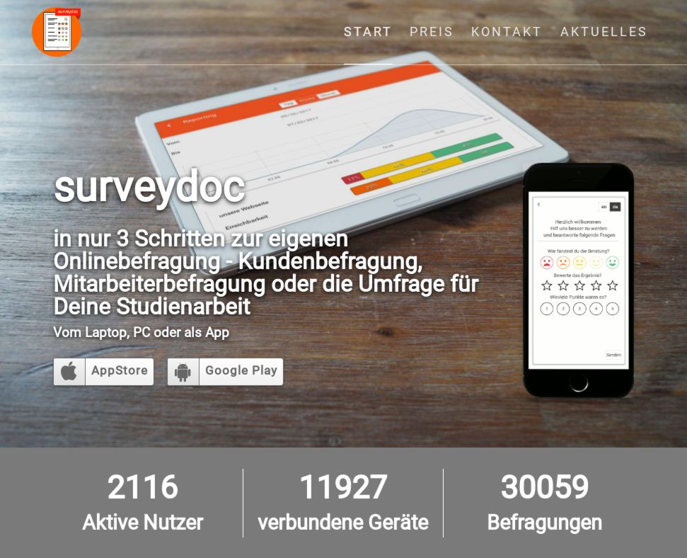 30000 Online-Umfragen bei surveydoc.de