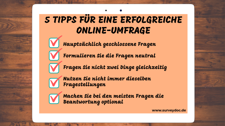 Tipps Umfrage Erstellen - Surveydoc - Umfragen & Befragungen